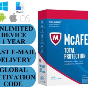 McAfee Total Protection - 1-Year / Unlimited Devices