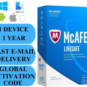 McAfee LiveSafe - 1-Year / 1 Device